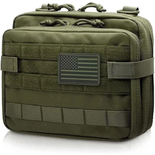 MIL-SPEC MOLLE Tactical Medic Bag | High-Capacity Outdoor Storage System with Waterproof First Aid Compartment & Multi-Tool Organizer | 1000D Cordura® Expandable Platform for Backpack/Vest Load Bearing
