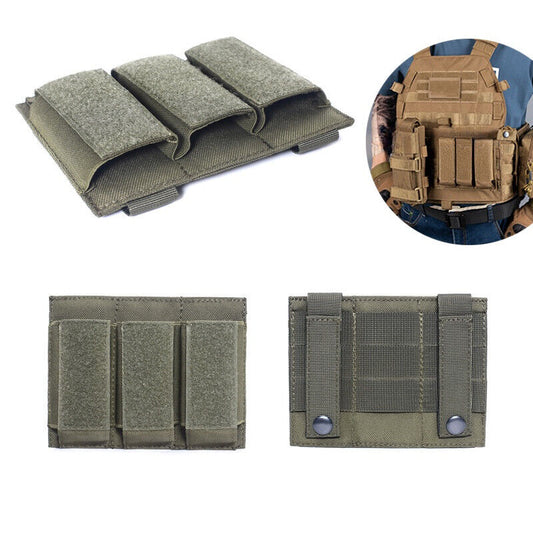 Nylon Triple EDC 9mm Tool Storage Accessory Bag for Training Equipment Tool Pack