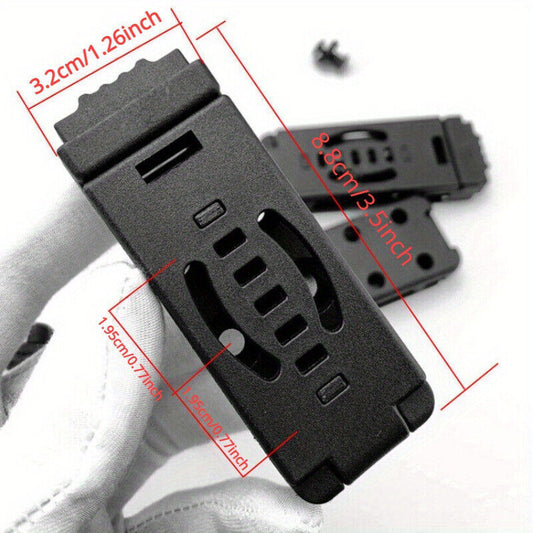 Compact DCL Belt Clip - Heavy-Duty Low-Profile Attachment for DIY Kydex Sheaths, Holsters & Knives | Universal Secure Fit for EDC, Tactical Gear & Custom Builds