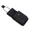 Heavy-Duty 1000D Nylon Radio Walkie-Talkie Waist Bag - Leather Accent Case for Outdoor and EDC Use