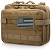 MIL-SPEC MOLLE Tactical Medic Bag | High-Capacity Outdoor Storage System with Waterproof First Aid Compartment & Multi-Tool Organizer | 1000D Cordura® Expandable Platform for Backpack/Vest Load Bearing