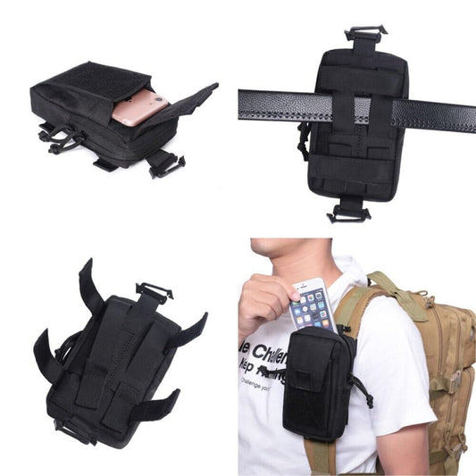 Large-Capacity Molle-Compatible Shoulder Strap Bag – Multifunctional EDC Tool Pouch and Outdoor Gear Organizer for Hiking, Camping, and Tactical Use
