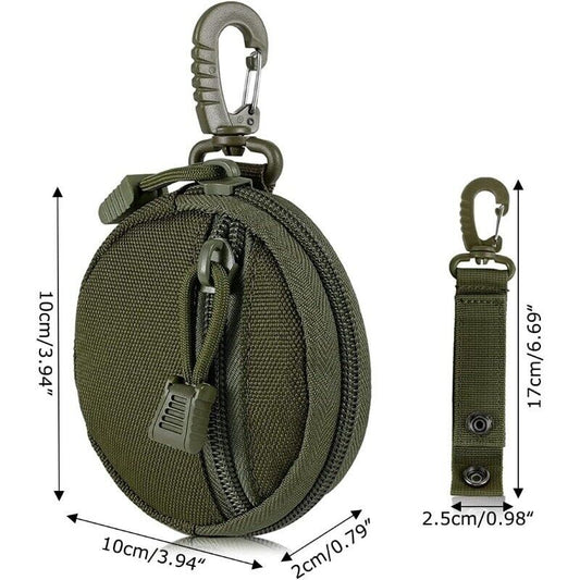 Outdoor Coin Purse Earphone Protection Bag EDC Accessories Round Hanging Bag