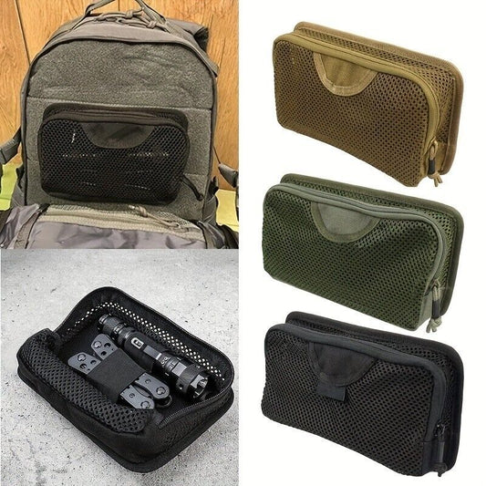 Outdoor Sports Bag Mesh Zipper EDC Divider Mesh Bag Plug-in Modular Storage Pack