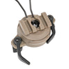 360° Rotation Noise-reducing Helmet Headphone Bracket Accessory For 19~21mm Rail