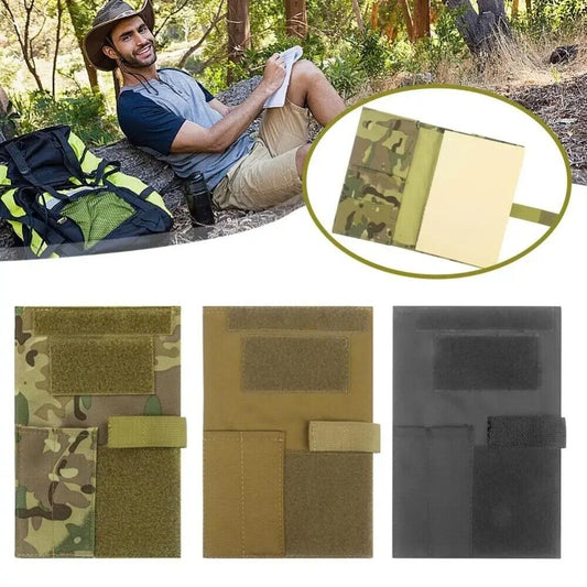 Outdoor Tactical Notebook Cover – 5.5x8 Inch Storage Bag for Training & Diaries