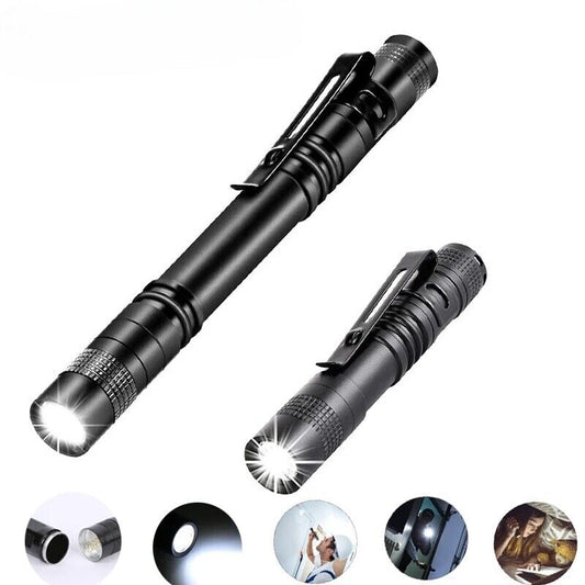 Mini LED Flashlight XPE Zoom Pen Light Camping Emergency Waterproof Flashlight