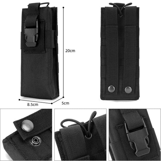 Tactical MOLLE Waist Bag for Outdoor Training - Durable EDC Tool Pouch with External Storage for Radios, Gear, & Accessories