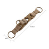 Durable Molle Clip Nylon Strap Key Holder with Carabiner & Hook – Ideal for Hiking, Running & Outdoor Adventures