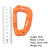 5-Pack Multi-Purpose D-Type Carabiner with Fixed Buckle & Molle Webbing Clip – Versatile Attachment Solution for Backpacks, Gear, and Outdoor Equipment