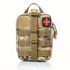 Tactical EDC First Aid Pouch - MOLLE-Compatible Nylon Waist Pack with Quick-Access Compartments for Outdoor, Hunting & Survival Gear | Water-Resistant Medical Organizer & Trauma Kit Holder