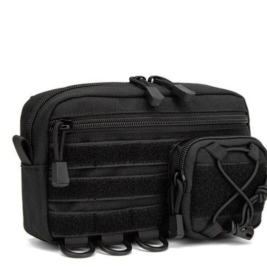 Multi-compartment EDC Tool Storage Bag Molle Webbing Attachment Phone Waist Bag