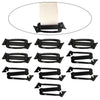 Heavy-Duty 10-Piece Shoulder Strap Buckle Set - Includes Triglide Slides and MOLLE Webbing Connectors for Backpacks