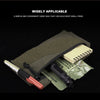 Tactical MOLLE Hook-Loop Organizer Panel System - 1000D Nylon EDC Vest Expansion Pack with 6 Zippered Compartments & Cable Management Grid - Military-Grade Modular Storage for Tools/Batteries/Tactical Gear