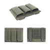 Nylon Triple EDC 9mm Tool Storage Accessory Bag for Training Equipment Tool Pack