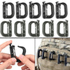 5-Pack Tactical MOLLE Zipper Pouches with D-Ring Locking Clips | Heavy-Duty Webbing Secure Storage for Military Gear, EDC Tools & Outdoor Essentials | Water-Resistant Multi-Purpose Organizer System