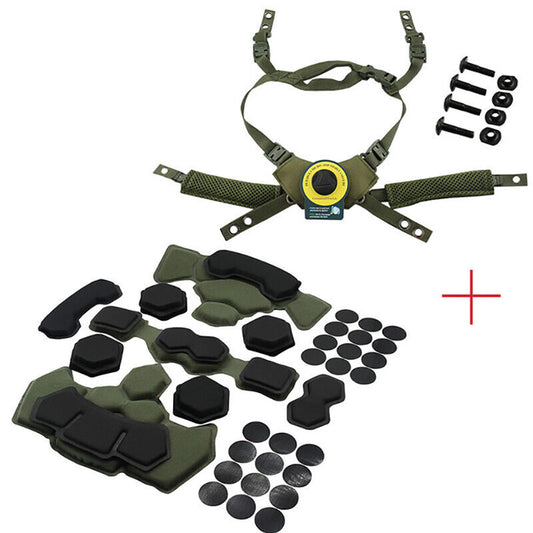 For Helmets Memory Foam Shock-absorbing Cushion Helmets Suspension Chin Strap