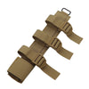 MOLLE Compatible Tactical Fixed Blade Knife Sheath Carrier Bracket with Adjustable Straps | Heavy-Duty Strap Box System for Tactical Bags & Plate Carriers | Universal Weapon Mount Accessories Kit
