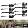8pcs/set of Utility Backpack Bungee Clips Durable Triangular Buckle for Backpack