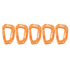 5-Pack Multi-Purpose D-Type Carabiner with Fixed Buckle & Molle Webbing Clip – Versatile Attachment Solution for Backpacks, Gear, and Outdoor Equipment