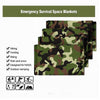 Emergency Survival Blanket - 82x52in Outdoor Thermal Foil Blanket for First Aid, Rescue, & Survival Situations