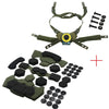 For Helmets Memory Foam Shock-absorbing Cushion Helmets Suspension Chin Strap