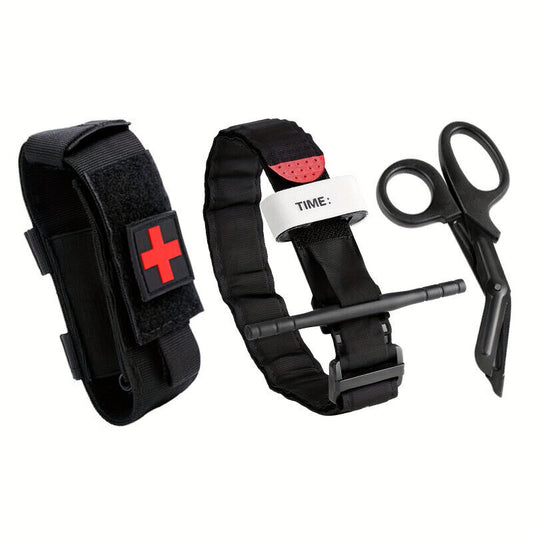 Outdoor First Aid Tool Kit with Molle Holder for Hiking First Aid Applications
