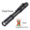 Mini LED Flashlight XPE Zoom Pen Light Camping Emergency Waterproof Flashlight
