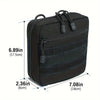 Outdoor EDC Molle Tool Zipper Waist Bag Outdoor Emergency Tool Storage Belt Bag