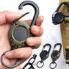 Automatic Retractable Wire Rope Anti-theft Keychain Backpack Fishing Accessories
