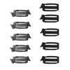 Heavy-Duty 10-Piece Shoulder Strap Buckle Set - Includes Triglide Slides and MOLLE Webbing Connectors for Backpacks