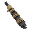 MOLLE Compatible Tactical Fixed Blade Knife Sheath Carrier Bracket with Adjustable Straps | Heavy-Duty Strap Box System for Tactical Bags & Plate Carriers | Universal Weapon Mount Accessories Kit