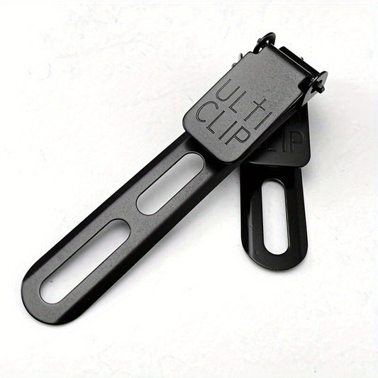 Tactical K - Style Heavy - Duty Polymer Multi - Purpose Universal Clip System: A Must - Have for Outdoor, Tactical and EDC. Perfectly Fits Knives, Tools and Holsters, with MOLLE - Compatible Locking Adapter and Adjustable Tension