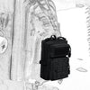 Outdoor Sports EDC Phone Bag Camping Hiking MOLLE Backpack Waterproof Waist Bag