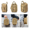 Tactical EDC First Aid Pouch - MOLLE-Compatible Nylon Waist Pack with Quick-Access Compartments for Outdoor, Hunting & Survival Gear | Water-Resistant Medical Organizer & Trauma Kit Holder