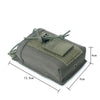 Outdoor 1000D Nylon Molle Walkie Talkie Stand Bag Radio Storage Bag Sports Bag