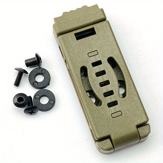 Compact DCL Belt Clip - Heavy-Duty Low-Profile Attachment for DIY Kydex Sheaths, Holsters & Knives | Universal Secure Fit for EDC, Tactical Gear & Custom Builds