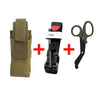 Tactical MOLLE First Aid Pouch - Heavy-Duty Nylon Belt Bag with Quick-Release Tourniquet Holder & Integrated Trauma Shears | EMT, Survival & Outdoor Emergency Kit for Military & EDC Gear