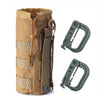 Military-Grade 1000D Nylon MOLLE/PALS Tactical Hydration System | Bungee-Lock Water Bottle Carrier with Helicopter-Quality Quick Release | Bike/Belt/Vehicle/Backpack Cross-Platform EDC Mounting Solution