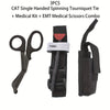 Tactical MOLLE First Aid Pouch - Heavy-Duty Nylon Belt Bag with Quick-Release Tourniquet Holder & Integrated Trauma Shears | EMT, Survival & Outdoor Emergency Kit for Military & EDC Gear