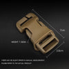 2pcs Backpack Quick Release Buckle Quick Connect Mounting Connector Buckle