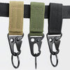 2-Pack Heavy-Duty Metal Belt Buckle Adapter with Webbing Carabiner – Secure Molle-Compatible Attachment for Bags, Vests, Belts, and Key Organization