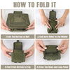 Multi-Purpose MOLLE Waist Bag - Self-Removable, Foldable, and Perfect for EDC, Camping, Hiking, and Travel