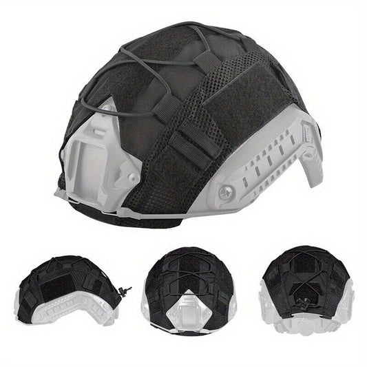 Quick Install Cycling Helmet Cover with Elastic Rope Outdoor Helmet Supplies