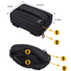 Double-layer EDC Emergency Tool Storage Bag Outdoor Nylon Molle Belt Waist Pack