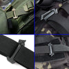 Heavy-Duty 10-Piece Shoulder Strap Buckle Set - Includes Triglide Slides and MOLLE Webbing Connectors for Backpacks