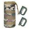 Military-Grade 1000D Nylon MOLLE/PALS Tactical Hydration System | Bungee-Lock Water Bottle Carrier with Helicopter-Quality Quick Release | Bike/Belt/Vehicle/Backpack Cross-Platform EDC Mounting Solution