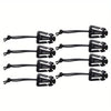 8pcs/set of Utility Backpack Bungee Clips Durable Triangular Buckle for Backpack