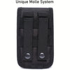 Tactical MOLLE Phone Pouch with Adjustable Strap - Heavy-Duty Nylon Waist Holster Bag for iPhone 15 Pro/Samsung Galaxy - 6.7