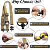 【luciernaga】Adjustable 2-Point Sling with 360° Swivel Attachment - Universal Quick Release Rifle Strap Compatible with Hunting Slings & Tactical Runners